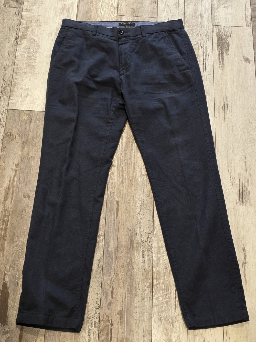 (32x32) Men's Banana Republic Kentfield Casual Pants Blue 100% Cotton Chino